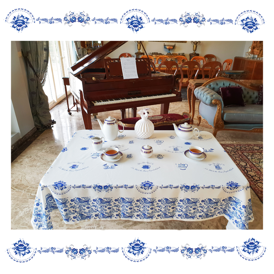 Cup of Tea Table Cloth (140 x 180 cm)